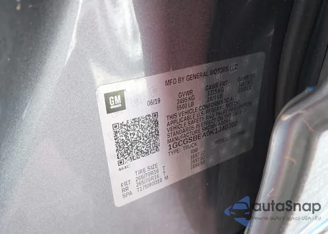 2019 Chevrolet Colorado Wt from USA, damaged, VIN 1GCGSBEA0K1340302